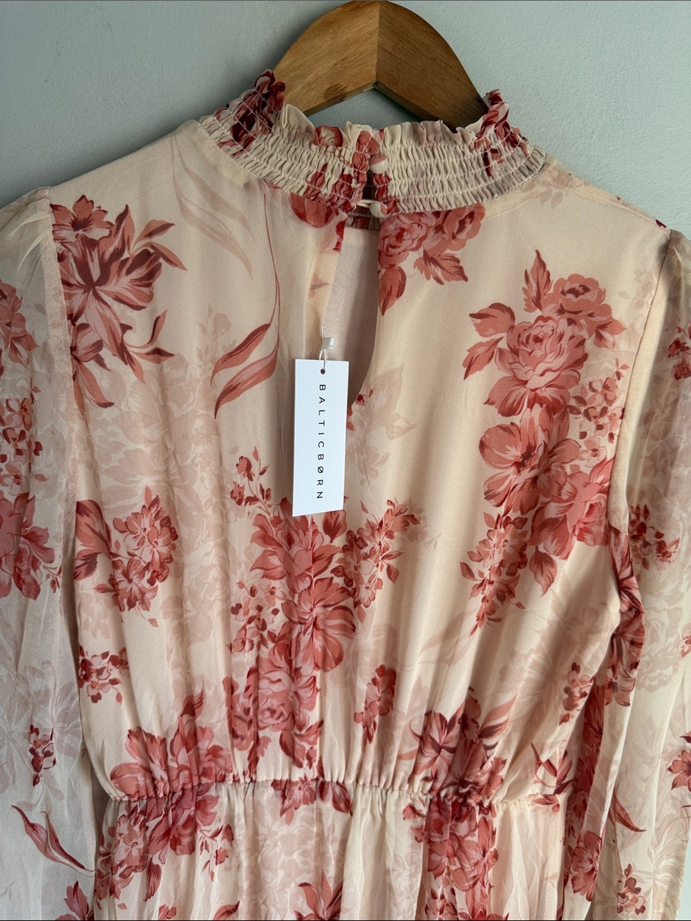 NEW Baltic Born Luciana Maxi Dress | Beige + Rose - Picture 7 of 9